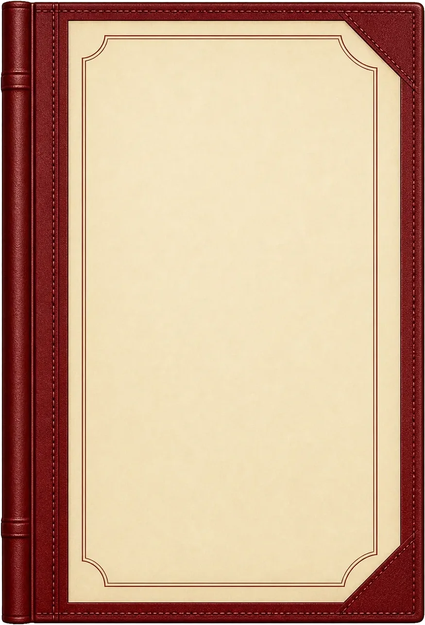 Gestaltetes Speisekarten-Cover des Mélange